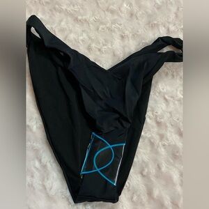 ASOS Design Recycled V Front Black Bikini Bottom Size 2 New
